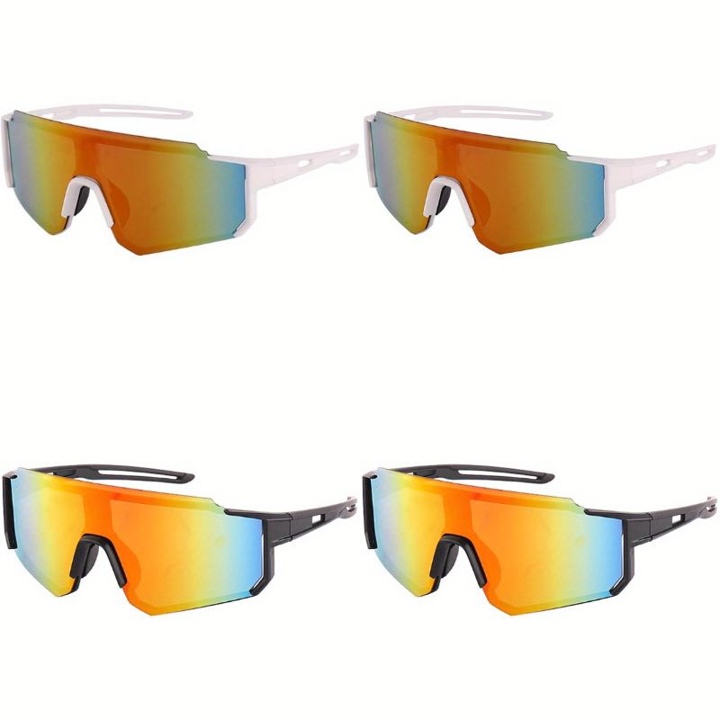 4PCS Men's and Women's Cycling Glasses Anti Glare Fashionable Glasses Suitable for Running Suitable for Outdoor Use Cycling