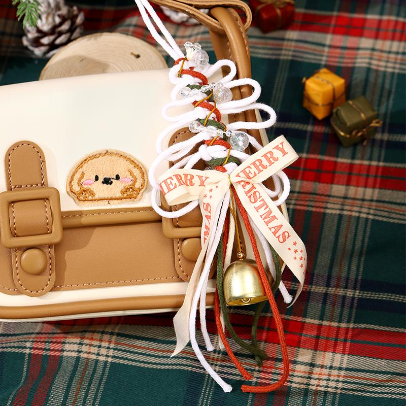Christmas Tree Pendant Hand-braided Diy Material Bag Hand-made Gift To Girlfriend Friend Bestie Bag Pendant