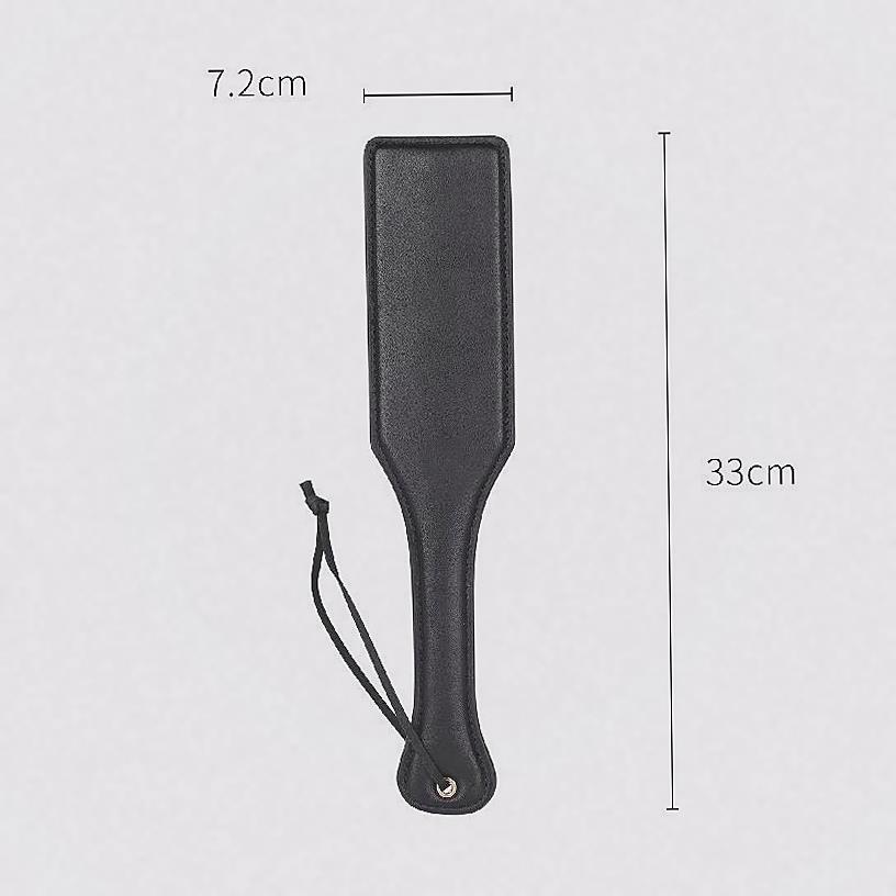 Round Head Spanking Paddle Soft PU Leather Beat Design Bondage Whip For Couples Adult Sex Toys 18+