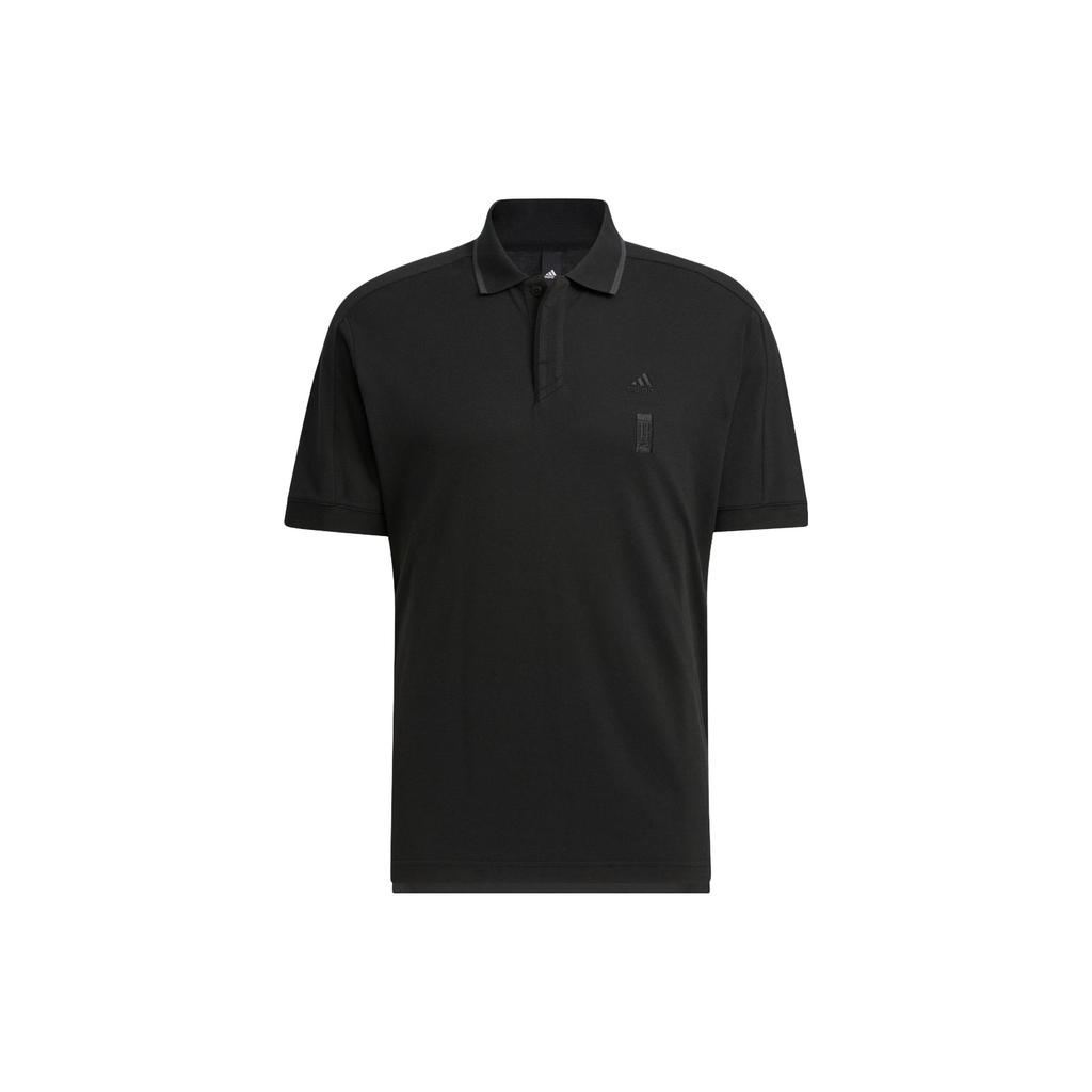 adidas Wu Ji Collection Polo Shirts Men's Black Polo Collar Moderate Straight Fit IP4914