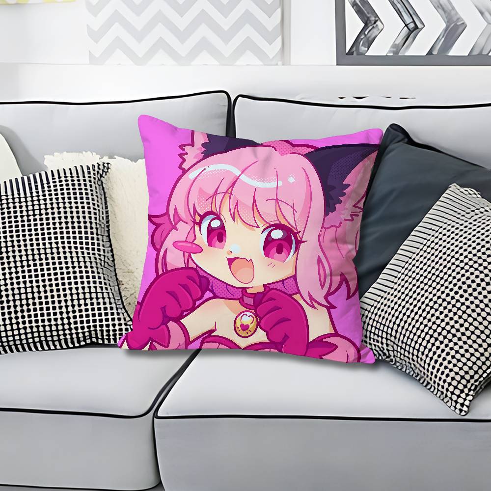 Cute TTokyo MMew Mew Various Sizes Square Pillow Case For Car Home Bedchamber Decor Custom Valentine gift