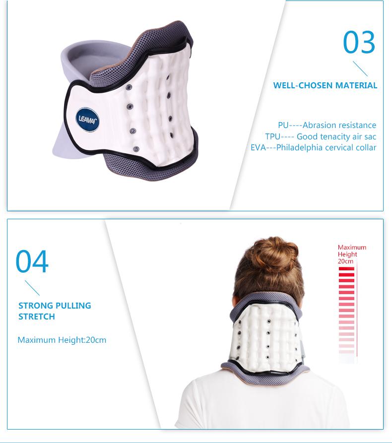 Medical Cervical Collar Neck Traction Device Inflatable Pinched Nerve Neck Stretcher Home Corrective Vertebral Tool Relief Neck