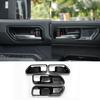 For Toyota Land Cruiser 2024-2026 Inner Door Handle Bowl Trim Carbon Fiber 4pc