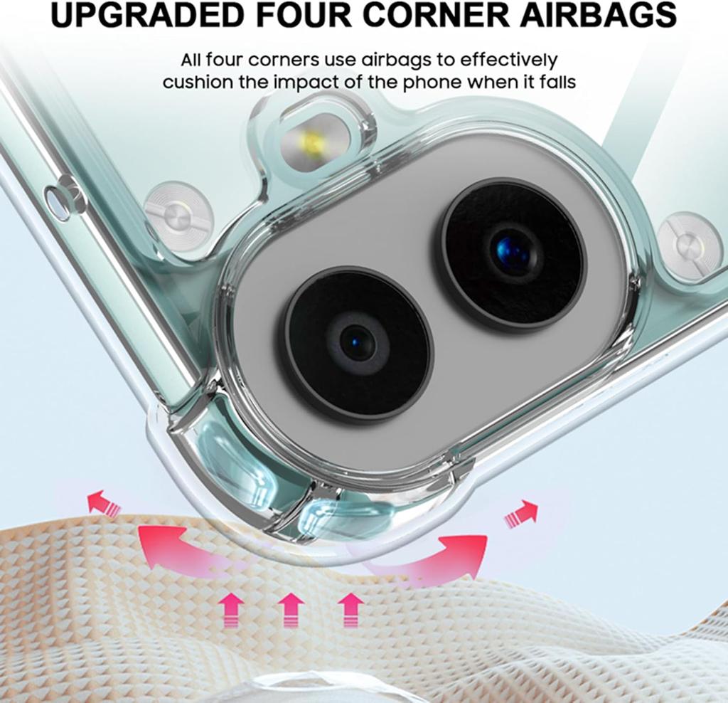 TPU Transparent Case for Nothing CMF Phone 1 NothingPhone 2A Plus Protective Cover Four Corners Shockproof Bumper Coque Fundas