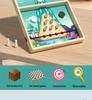 Children's Wooden Bounce Connect Four: Parent-Child Interactive Chess Game for Early Education and Strategic Thinking