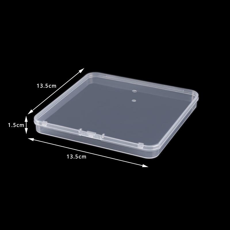 Rectangular Translucent PP Plastic Storage Box with Lid for Jewelry and Small Parts