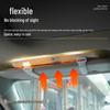 LED Light Car Sun Visor Makeup Mirror - Shatterproof HD Interior Dressing Mirror