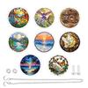 Multicolored Acrylic Jigsaws Puzzle Sun Catcher Wall Art Decors Hanging Light Catcher Ornament Birthday Present