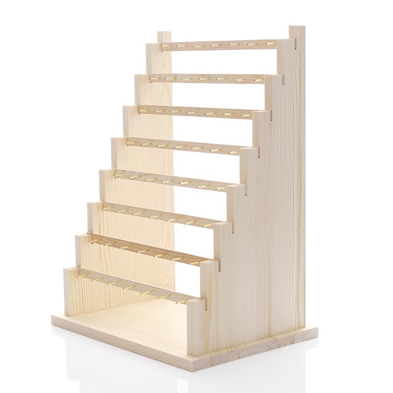 Solid Wood Jewelry Display Stand: Earring, Necklace & Bracelet Organizer.