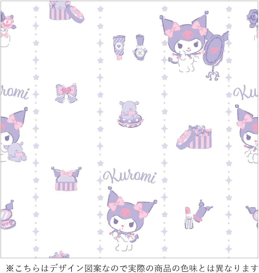Sanrio Hard To See from Lace Width 100 X Length 176 Set of My Machine Character Kuromi, Outside, Curtains, Cm, 2, Melody, Washable, SB-626-S