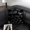 LLil PeepP HellS Boy Singer Cushion Cover Natural Linen Organic Fabric DoubleSided Printing Sofa Home Decor Gift Pillow Case