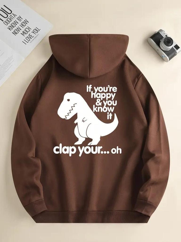 Autumn/Winter Anime Dinosaur Hoodie Pullover Jacket