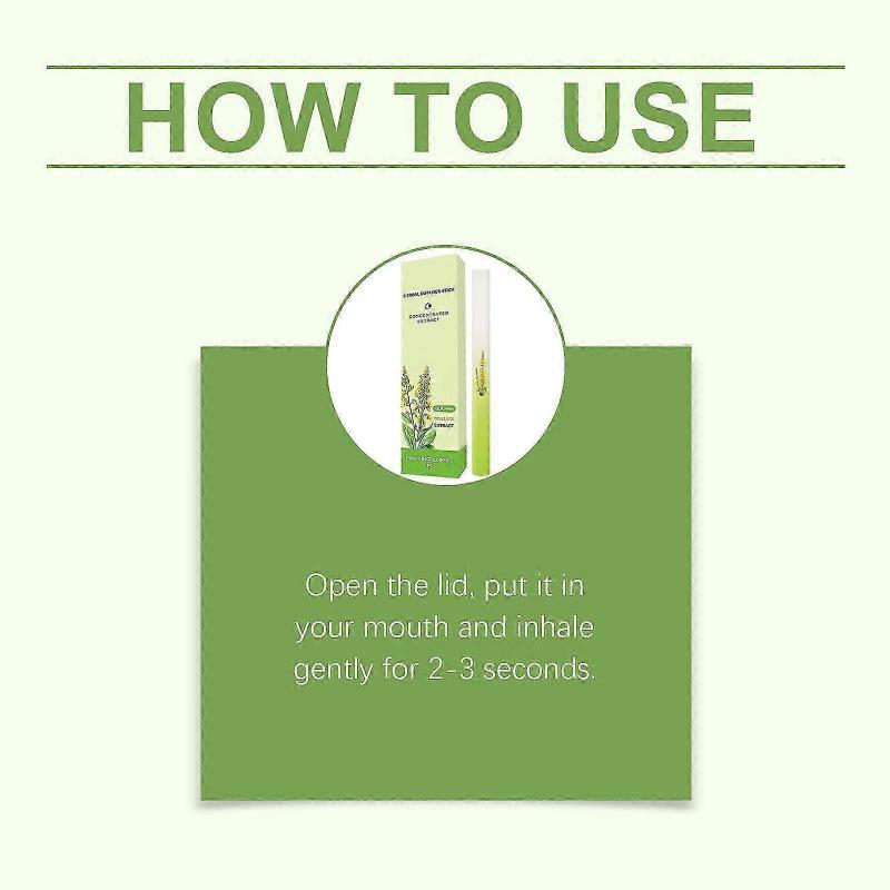 3-piece set of honeysuckle moisturizing herbal sticks, used for cleaning the lungs, improving breathing, and freshening breath