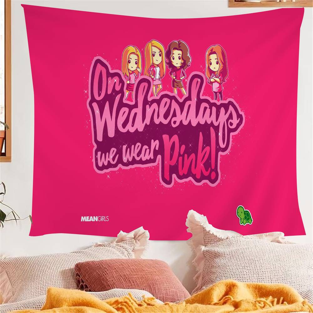 Burn BookMean Girls Colorful Tapestry Wall Hanging Bohemian Wall Tapestries Mandala Wall Hanging Sheets