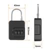 Portable Padlock 3 Digit Code Lock For Travel Luggage Cabinet Locker Anti-theft Combination Password Lock Padlock White/black