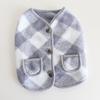 French Bulldog Red Plaid Vest Double Layer Casual for Chubby Dogs Corgi English Bulldog Pug
