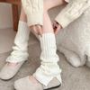 Split Leg Warmers for Schoolgirl Ribbed Knit Boot Cuffs JK Style Thermal Winter Leg Warmers Korean Simple Thickened Crew Socks