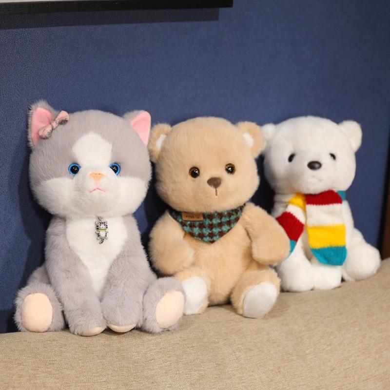 Adorable Teddy Bear Plush Toy With Cute Scarf For Kids Perfect Gift Idea