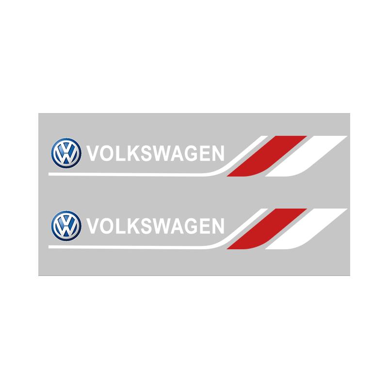 

2026 Hot For VW VOLKSWAGEN Car Crystal emblem Auto Decor Decals Car Window Wiper Stickers For Volkswagen GOLF Polo Tiguan VW GTI
