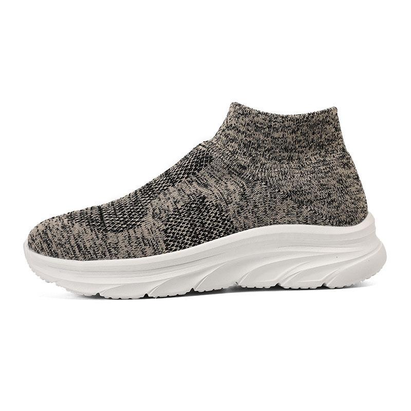 Sneakers breathable mesh casual simple thick bottom fly weaving outdoor commuting daily fly weaving