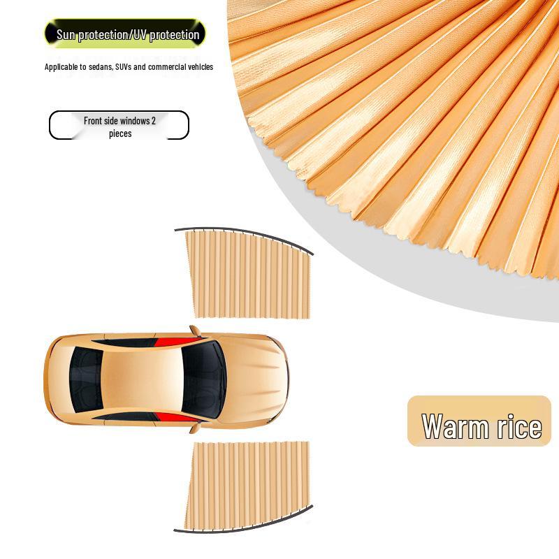 Rear Seat Car Sunshade: Universal Heat Insulation & Privacy Curtain, No Installation Required