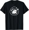 Y2K 90s Scary Tomcat Cat Is Scared Under Starry Tail T-Shirt Mens Womens Tees Top