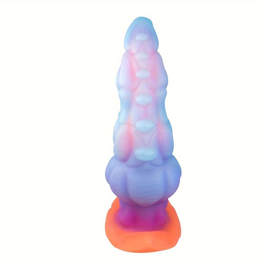 Glow in The Dark Tentacle Silicone Toy,Wearable Liquid Silicone Design,Granular Texture,Strong Suction Cup,Fantasy Collection,Soft Premium Material