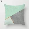 Fresh Fashion Mint Green Blue Pillowcase Living Room Sofa Office Cushion Cover Modern Simple Geometric Home Decor