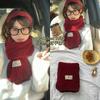 Christmas series new red atmosphere scarf collection women's winter wind advanced autumn and winter warm scarf
