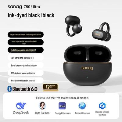 SANAG Z50 Ultra AI Translator Sport Ear Clip Earphones