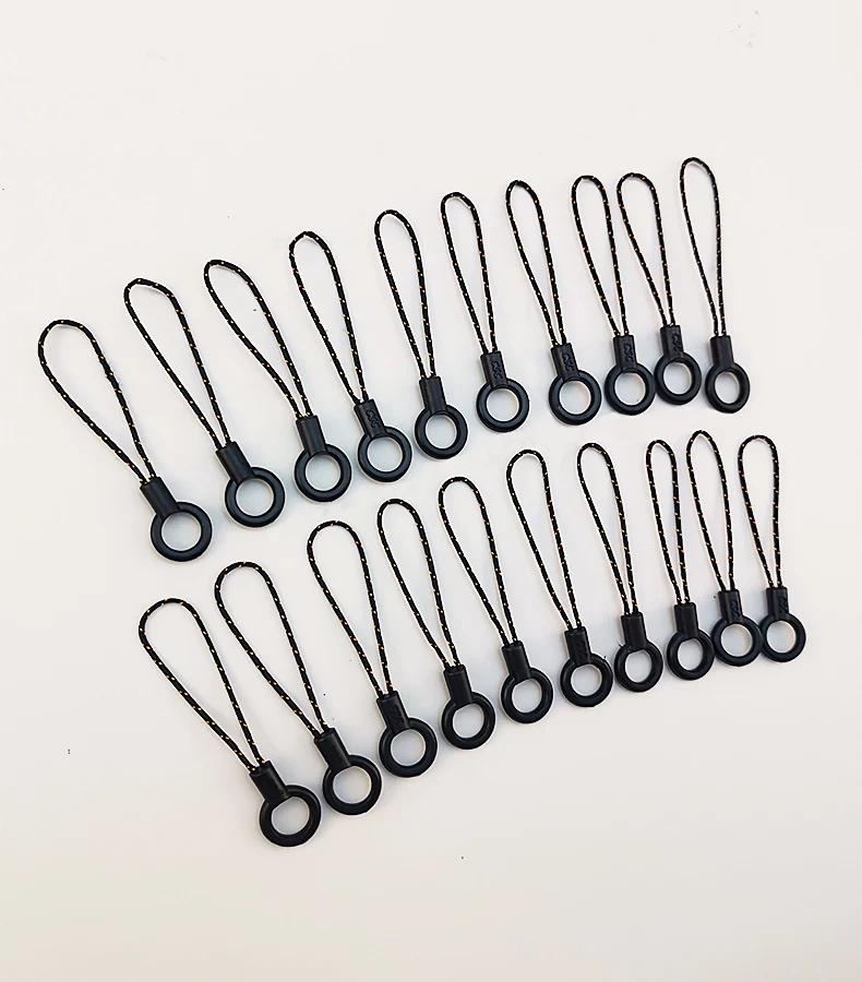 Mobile Phone Lanyard Black Circle Small Rope Head Small Accessories Circle Rope Universal Anti-lost Phone Case DIY Lanyard Keys