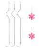3 Pezzi Aghi Curvi per Perline Occhio Grande con Filo per Perline in Acciaio Inossidabile con 2 infila aghi per Fai da Te Braccialetti Collane Gioielli