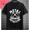Funny Metal Detecting Is My RetireUnisext Plan Slogan Metal Detectors Graphic Tshirt Short Sleeve 100 Cotton Casual Tee
