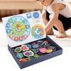Interactive Educational Teaching Clock Hands-On Learning Tool Durable Design Moveable Arms Vibrant Clear Markings For Classroom Home Use