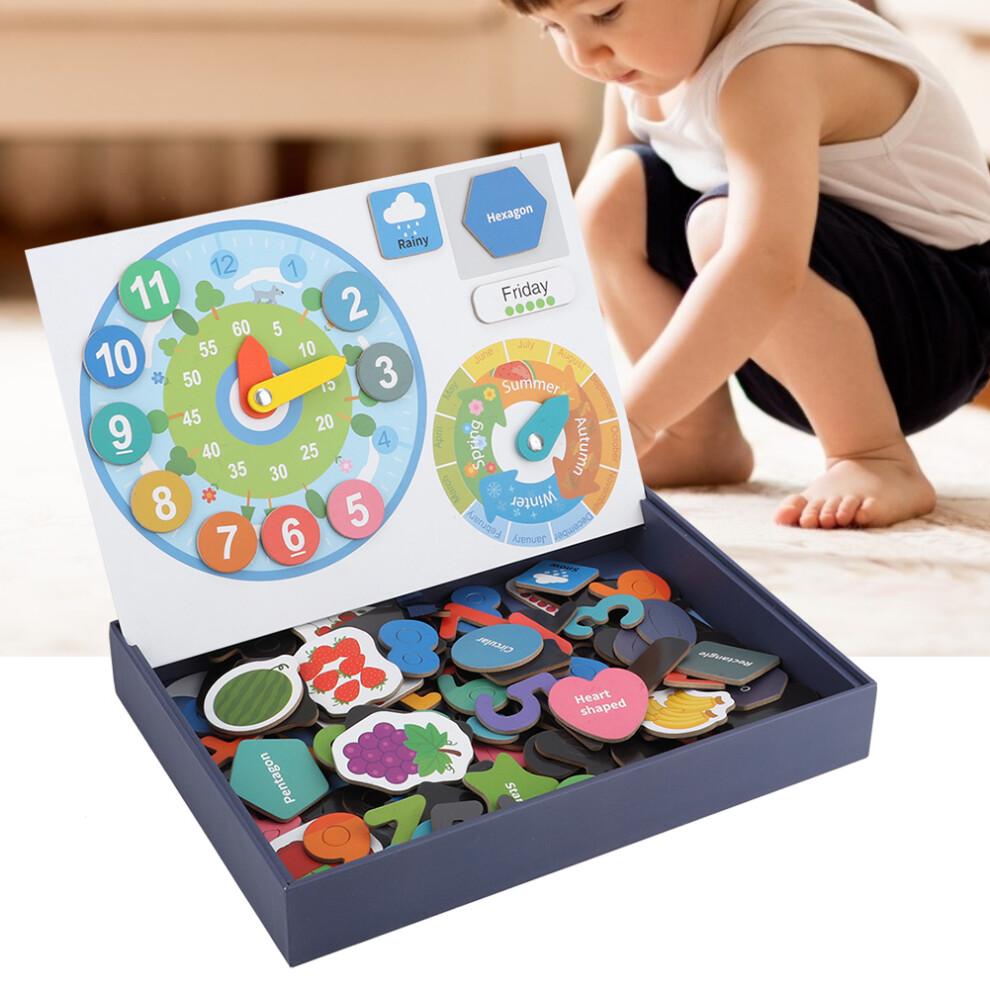 Interactive Educational Teaching Clock Hands-On Learning Tool Durable Design Moveable Arms Vibrant Clear Markings For Classroom Home Use
