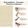 Self Adhesive Non Woven Pleated Blinds Folding Curtains High Shading Curtains for Bedroom Living Room Kitchen Balcony