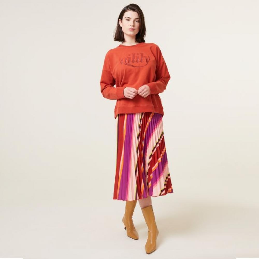 Oilily Skirt Pattern Owbfask009 Burgundy (88)/40(77)