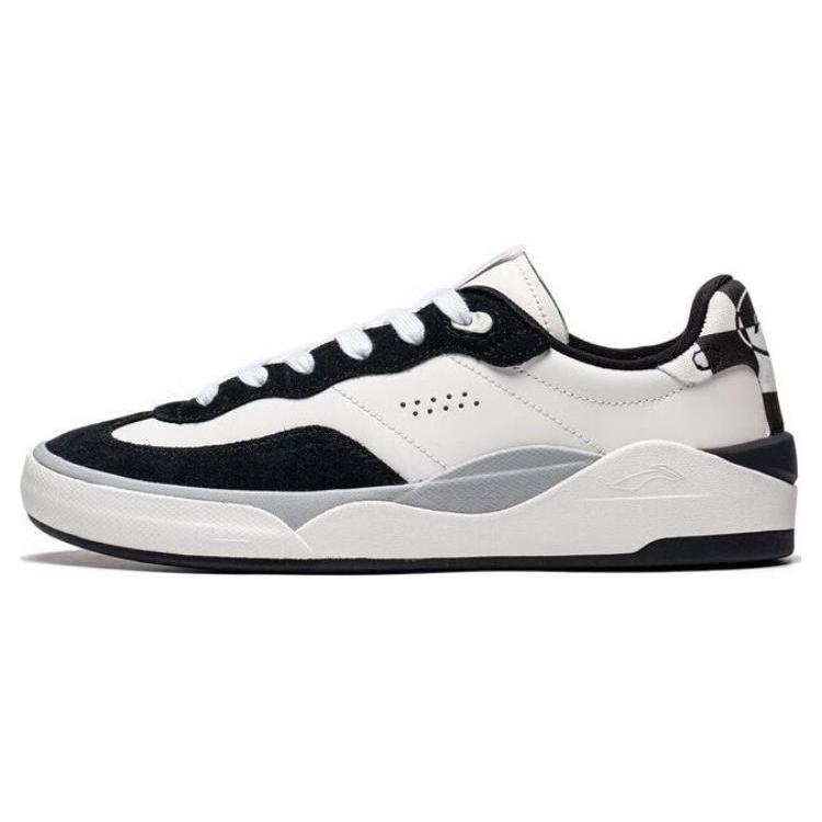 

Li Ning Comfortable Abrasion Resistant Breathable Low top Skateboard Shoes Men s White Black AEPSA49-3 41.5