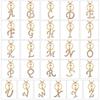 Gifts Keychain Letter Pendant Rhinestone Letter Key Chain 26 Alphabet Key Ring Alphabet Keyring