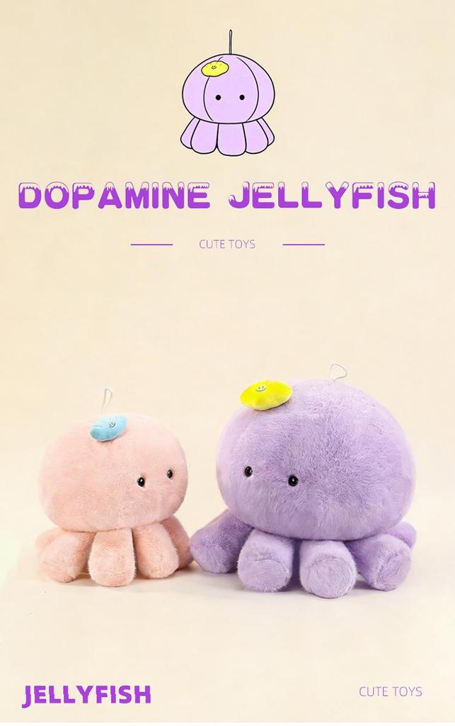 Super Soft Cloud Jellyfish Doll: Large Plush Octopus Pillow for Bedside Hugging