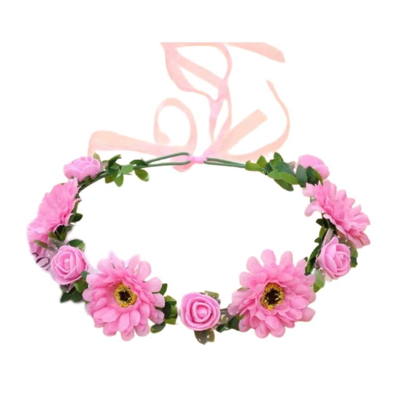 Blumenkränze Krone Haarkranz Blumenstirnbänder Braut Blumenkrone Hochzeit