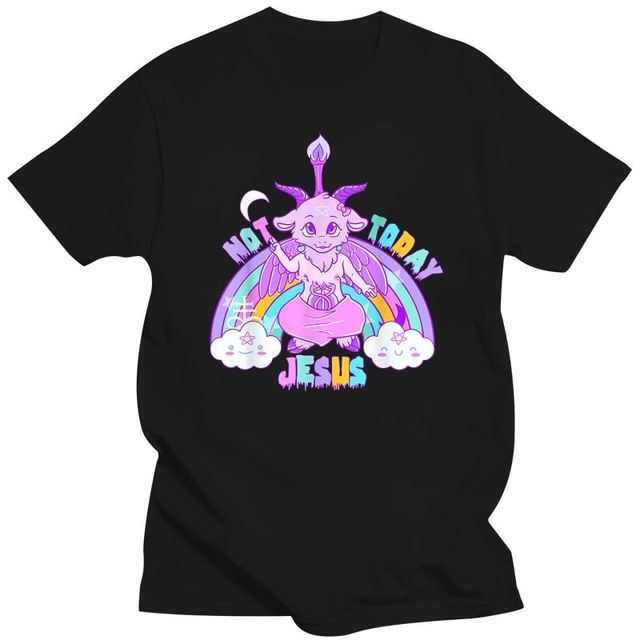 Kawaii Pastel Goth Cute Creepy Black Cat Tshirt Women Summer XS-4XL Tops Creative Pattern Personalized Street Tee Y2k