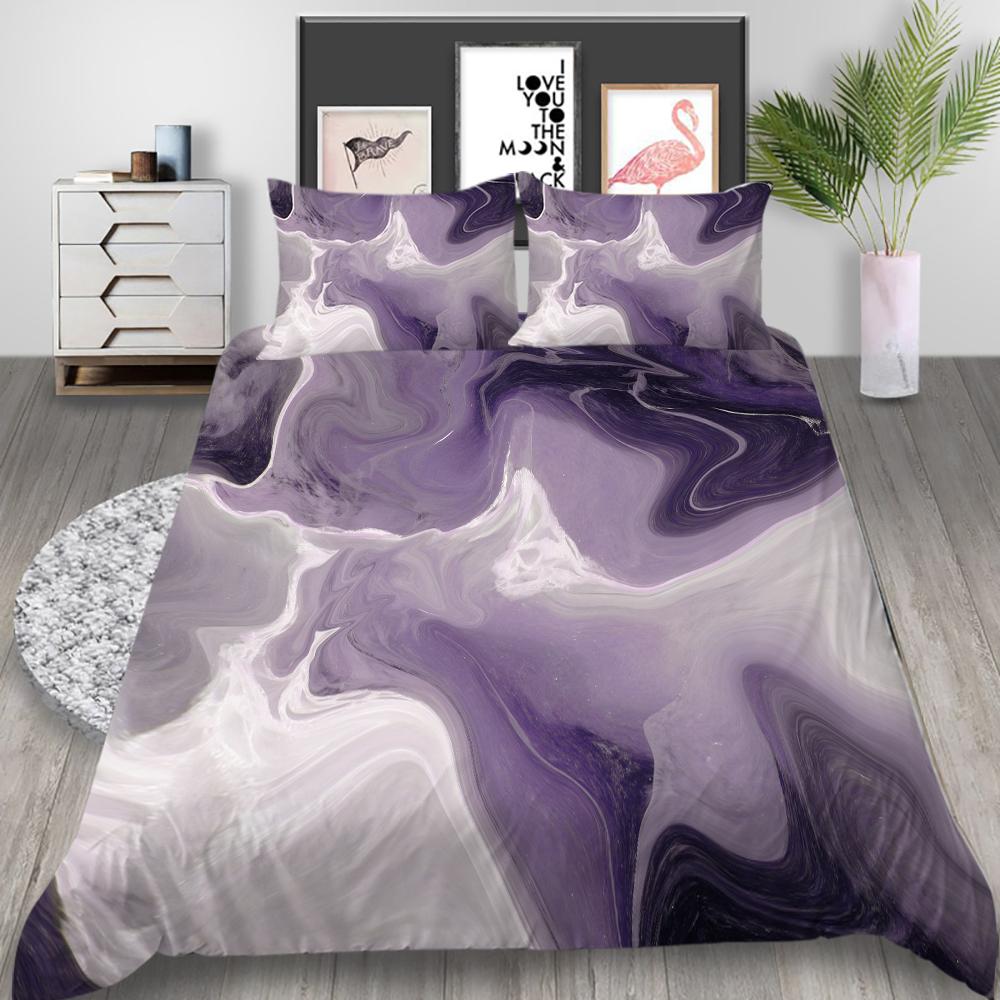 Povlečení s 3D barevným halo tiskem Jednolůžko Jednolůžko v plné velikosti se vzorem písku na polštář a povlak na přikrývku Pratelné a pohodlné Domácí dekorace