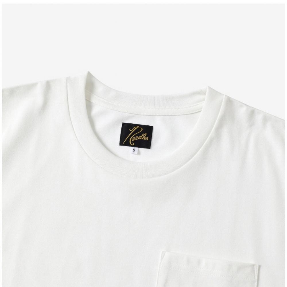 Nadeln Ot262 A Weißes Poly-Jersey Herren Kurzarm T-Shirt