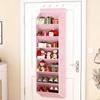 Over-the-Door Foldable Shoe Rack: Multi-Layer Hanging Storage Bag for Wall or Apartment Use