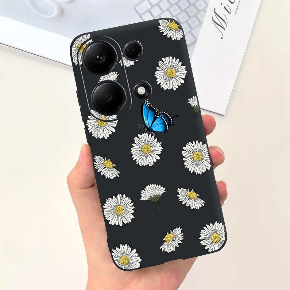 For Xiaomi Redmi Note 13 Pro 4G 2024 Case Cute Love Heart Cactus Soft Matte TPU Cover For Xiaomi Poco M6 Pro 4G Note13 Pro Coque