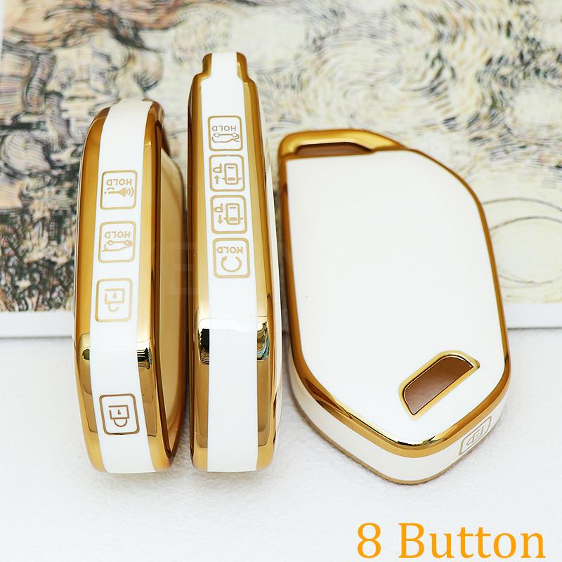 4/5/6/7/8/9 Bottons Car Smart Remote Key Case Cover for Kia Carnival EV9 Picanto GT Line 2024 Auto Shell Fob Holder Accessories