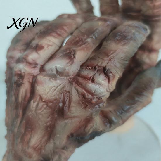 Halloween Costume Accessories 1 Pair Gloves for Adults Kids, Horror Zombie Hands Scary Gloves, Latex Ghost Hand Cosplay Accessory Masquerade