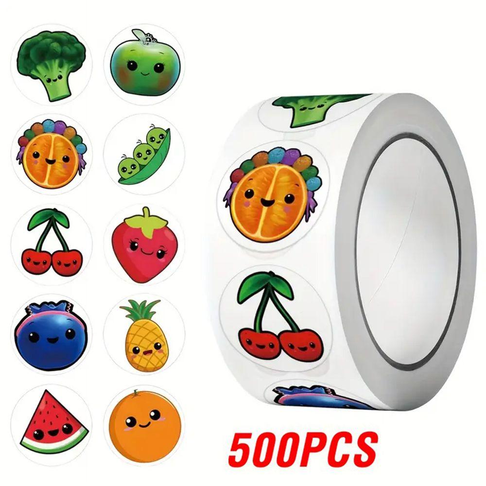 100-500Pcs First-Class Fruit Premium-Quality Stickers Premium-Quality Cute High-Standard Gift Premium-Quality Box High-Standard Thank Top-Grade You