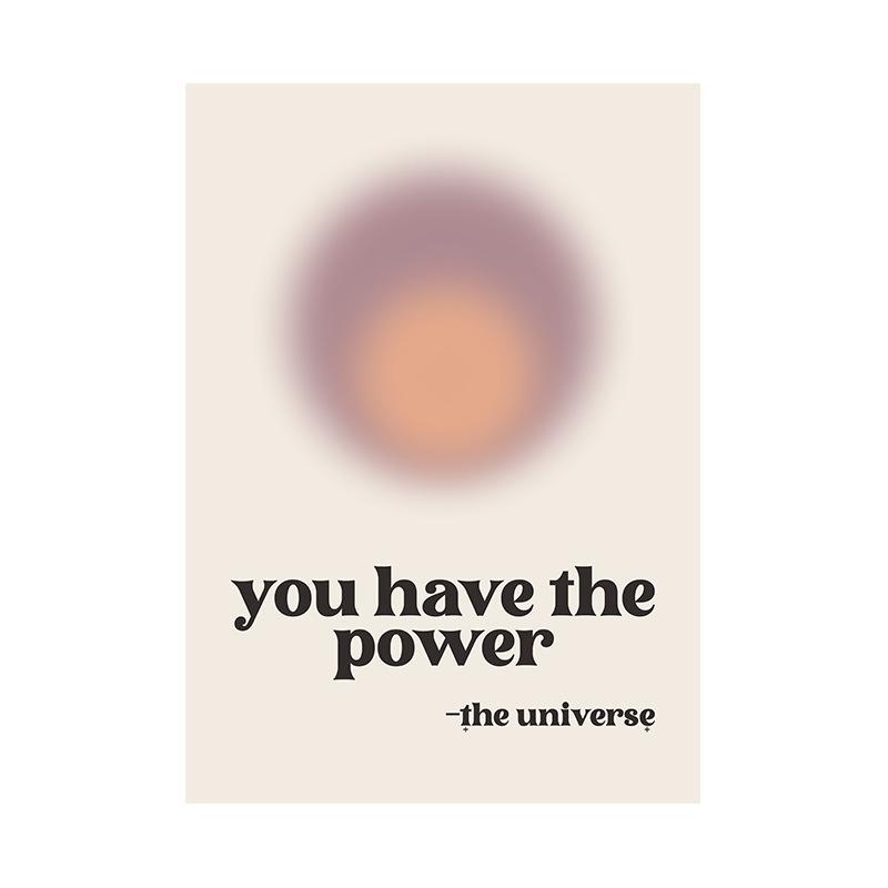 Закон притяжения принт в стиле бохо художественная цитата проявление холст плакат — фото 5